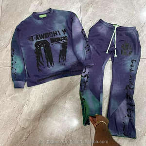 Terry Fleece Vintage Quick Dry Breathable Comfortable Sports Sweatshirt and <b>Shorts</b> Set for <b>Men</b> Plus Size 100% Cotton - Product Image 5