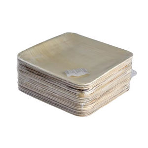 Assiettes carrées écologiques en feuille de palmier biodégradables et compostables jetables de première qualité pour les fêtes et les mariages - Product Image 6