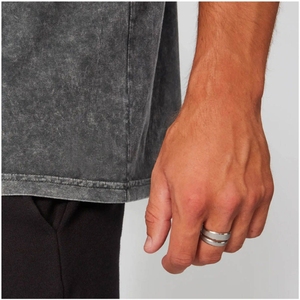 เสื้อยืดสำหรับผู้ชายวินเทจขนาดใหญ่แนวสตรีทแวร์ออกแบบได้ตามต้องการ - Product Image 4