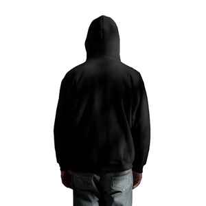 wholesale <b>drop</b> shoulder vintage black hooded clothing manufacturer sweater custom <b>acid</b> wash full face zip up men's Ninja hoodie - Product Image 2