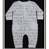 Combinaisons de nuit unisexes pour bébés 100 % coton imprimées sur toute la surface 210 g/m² en interlock - Origine BD, Fournisseur ODM/OEM/FOB, En stock, Échantillon en 7 jours