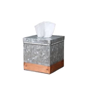 Galvanized Metal Napkin Storage Box <b>Tissue</b> Cover and Holder for Facial Napkins for <b>Wedding</b> Events - Product Image 1