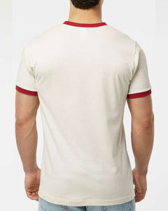 Conception personnalisée Chemise formelle pour hommes Séchage rapide Respirant Solide Logo personnalisé Marque Ringer T-shirts pour hommes - Product Image 4