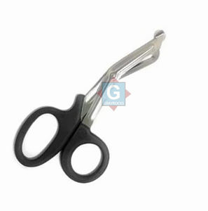 Ciseaux utilitaires EMT de haute qualité en pierre grise, manche en plastique, ciseaux manuels pour infirmières, pour retirer les bandages, certifiés CE, 1 an - Product Image 1