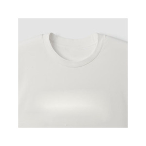 T-shirt décontracté pour homme en coton 100 % respirant, coupe classique, avec motif uni sur le col et le bas du tissu - Product Image 6