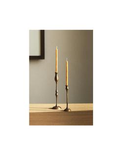 <b>Tall</b> floral antique brass <b>candle</b> <b>holder</b> designed for Indian spiritual decor traditional weddings and formal homes - Product Image 1