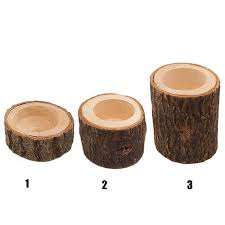 Portavelas de tocón de árbol de madera hecho a mano decorativo hecho a mano portavelas ecológico al precio más bajo - Product Image 4