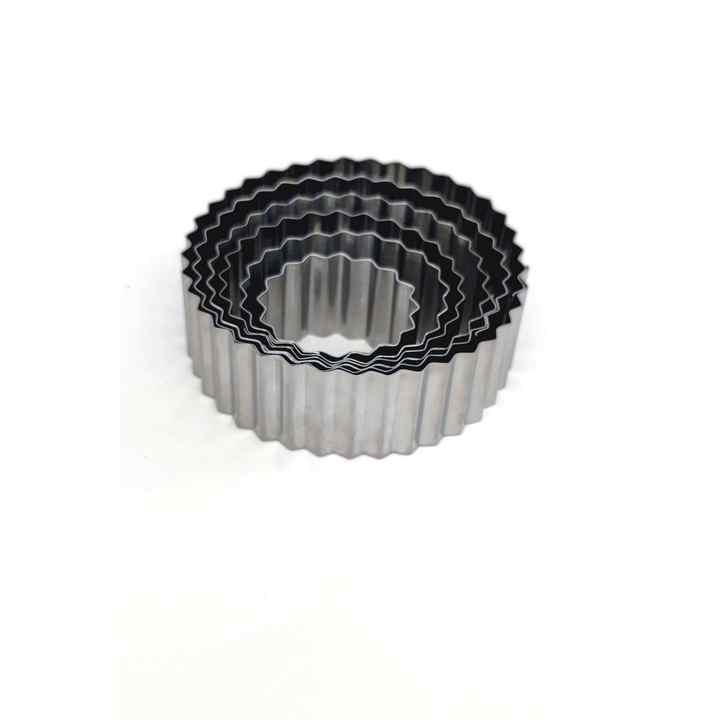 Narkalıp Round Serrated Cookie Mold 6 Pieces