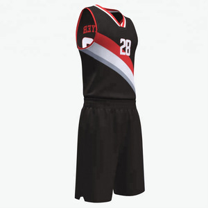 Ensemble d'uniformes de basket-ball noir pour hommes vêtements de sport légers et respirants maillot et short de marque d'équipe personnalisés pour le jeu - Product Image 4