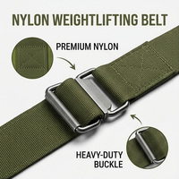 Ceinture de musculation personnalisable OEM avec boucle auto-bloquante, soutien lombaire pour la musculation, le powerlifting et l'entraînement en salle de sport
