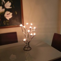 Bougeoir en aluminium très vendu pour la décoration de la maison, bougeoir de table à manger pour les hôtels et la décoration festive en gros