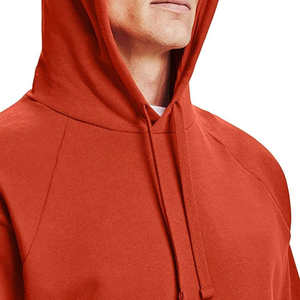 Wholesale Custom Cotton Pullover Sweatshirt Plain Orange Hoodie Pocket Winter Fleece <b>Hooded</b> <b>Tops</b> for <b>Men</b> Women OEM Bulk Supply - Product Image 3