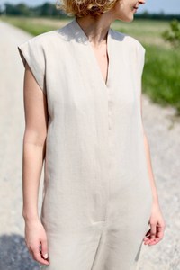 Overol Casual de Talla Única para Mujer, 100% Algodón, Transpirable, de Secado Rápido, Talla Grande, Maxi Jumpsuit - Product Image 3