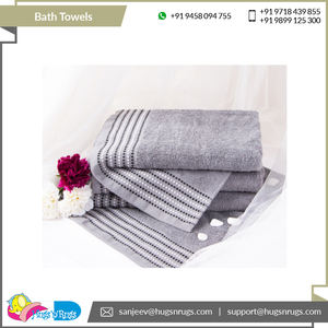 ผ้าขนหนูคอตตอนสำหรับอาบน้ำผ้าลินินเนื้อนิ่มผ้าทอหรูหราแห้งเร็ว100% ตามต้องการสำหรับใช้ในโรงแรมผู้ผลิตในอินเดียผลิตแบรนด์ - Product Image 5