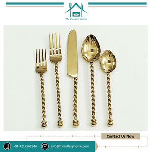 Proveedor líder de juego de cubiertos sostenibles con mango de alambre de diseño de lujo seguro para alimentos ampliamente vendido para uso en hoteles y restaurantes - Product Image 2