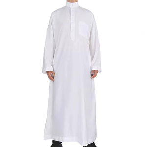 เสื้อคลุมอิสลามผู้ชายผ้าโพลีเอสเตอร์ขายส่ง - ชุดละหมาดสำหรับรอมฎอนและอีด รับผลิตแบบ OEM แบรนด์ส่วนตัว MOQ ต่ำ ระบายอากาศได้ดี แขนยาว สไตล์ชาติพันธุ์ - Product Image 3