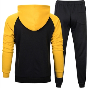 Conjunto Deportivo Informal de Dos Piezas para Hombre, de Alta Calidad, con Logotipo Personalizado, Estampado Sólido, Transpirable, de Spandex/Algodón - Product Image 6