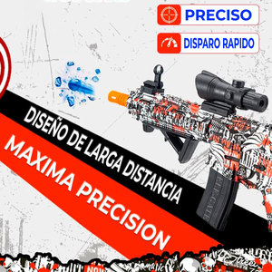 Lanciatore Automatico di Palline d'Acqua Gel ad Alta Velocità, Modello M4A1 e Pistole, con Batteria, in Plastica e Metallo - Product Image 4