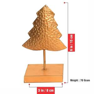 Décorations de Noël les plus vendues, arbre de Noël en métal, finition dorée, décoration d'arbre de Noël en métal - Product Image 3