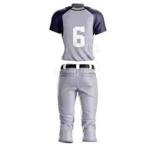 ชุดยูนิฟอร์มเบสบอลแบบสั่งทำพิเศษ ระบายอากาศได้ดี ไซส์พลัส เสื้อทีม กางเกง  พิมพ์ลายด้วยความร้อน น้ำหนักเบา โพลีเอสเตอร์ 100% - Product Image 2