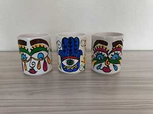 DAFNI <b>BIG</b> PAZAR Custom 3D Relief Ceramic Mug Handmade Hand Painted Cute Fruit Design Dishwasher Safe Gift Box - Product Image 1