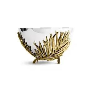 Bol en argent fabriqué à la main de qualité supérieure avec poignée florale artistique pour un style de table élégant et une décoration intérieure - Product Image 6