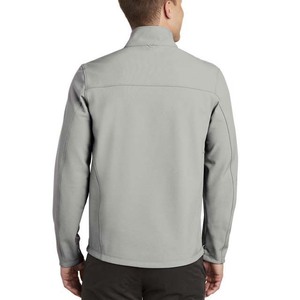 Veste coupe-vent unisexe personnalisée avec logo, imperméable, à fermeture éclair, avec poche, veste de sport en softshell en polyester, décontractée, unie, pour l'automne - Product Image 2
