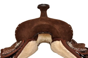 อานม้าสังเคราะห์แบบตะวันตกผสมคุณภาพสูงอานตะวันตกพร้อมแทคเข้าคู่สินค้าแข่งม้าอังกฤษ - Product Image 3