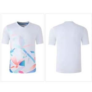 Venta al por mayor personalizado de alta calidad de secado rápido que absorbe la humedad uniforme de tenis diseño frontal su propia ropa de poliéster 100% transpirable - Product Image 4