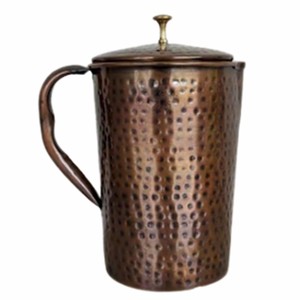Pichet en cuivre Nouveau pichet fait main avec conception martelée Pichet en métal de cuivre de vente chaude dans les prix de gros Pichet à boire - Product Image 5