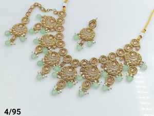 <b>Indian</b> Traditional Oval Shape Kundan Gold Plated Jewellery <b>Set</b> &Choker <b>Necklace</b> <b>Set</b> Women &Girl <b>Indian</b> Accessories Jewlery Women - Product Image 5