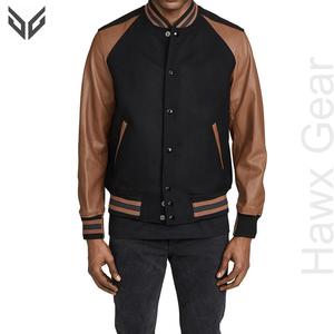 Custom Made Men's Heated Cotton/Polyester Letterman <b>Jacket</b> Breathable <b>Mandarin</b> <b>Collar</b> Comfortable Casual Fashion Wear Direct - Product Image 2