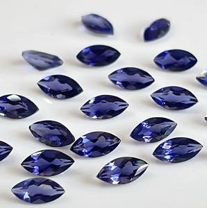 Iolite naturelle marquise à facettes 4x8mm -Top bonne couleur Iolite marquise à facettes excellente qualité - Product Image 3