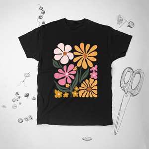 100% algodón de alta calidad 280gsm Unisex verano diseño personalizado y logotipo estampado gráfico de gran tamaño negro lavado ácido camiseta - Product Image 6