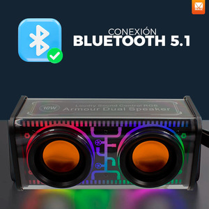 Portable Bluetooth FM <b>Radio</b> Speaker with LED Light, USB Rechargeable - Assorted Colors - Product Image 3