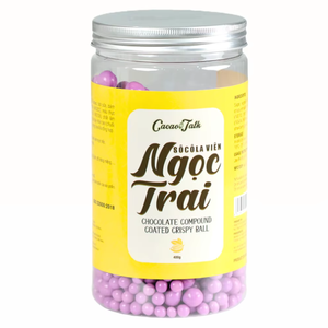 Fournisseur Exportateur Vietnamien OEM/ODM HALAL Boules Croustillantes de Chocolat Solide aux Myrtilles Emballage Personnalisé Cacao Décoration de Gâteaux Vente en Gros - Product Image 1