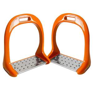 Equipo ecuestre de construcción Premium Estribos para carreras de caballos Estribos para montar a caballo de estilo inglés cómodos de aluminio - Product Image 5