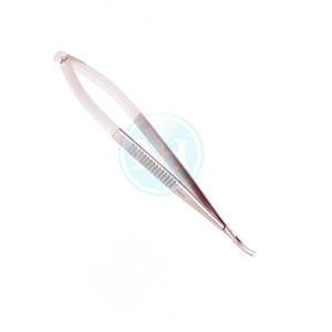 Portaagujas Castroviejo Recto de Alta Calidad, 10 mm, Mandíbulas Delicadas TC, Mango Plano con Bloqueo, en Venta - Product Image 5