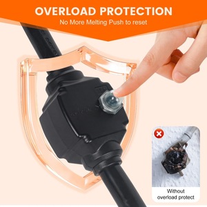 Protector de Sobrecarga de 50 Amperios a 30 Amperios, Cable Adaptador para RV con Interruptor de Circuito, Adaptador de Corriente Eléctrico de 18 Pulgadas - Product Image 4