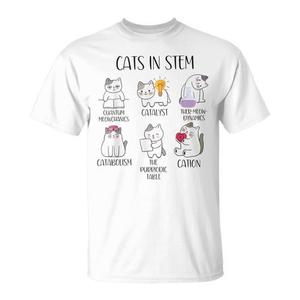 T-shirt promozionale con design a tema catabolismo cationico per insegnanti di scienze (STEM) - Product Image 1