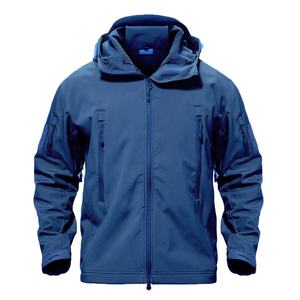 Coupe-vent à capuche en polaire imperméable pour hommes, manteau de pluie à capuche en molleton, vestes softshell OEM, sports d'hiver, veste softshell pour hommes d'extérieur - Product Image 5