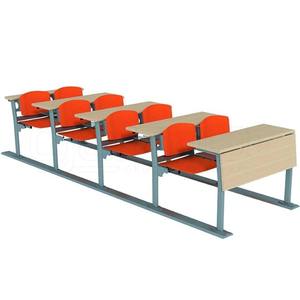 Asiento de auditorio doble de madera para muebles de teatro, 2, 2, 2 - Product Image 1