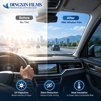 Film intelligent noir OEM ODM pour vitres de voiture, nano-céramique haute performance TSER, VLT35%, blocage UV à 99%, film teinté pour vitres de véhicule