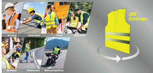 เสื้อกั๊กนิรภัยสะท้อนแสงสำหรับผู้ชาย2025พิมพ์โลโก้แบบปรับแต่งได้จากโรงงานส่งตรงจากปากีสถาน - Product Image 6