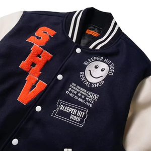 Entièrement personnalisable chaud Varsity laine Logo Chenille broderie Baseball Letterman vestes Vintage Varsity Jacket quantité minimale de commande bas - Product Image 2