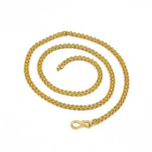 Collares de Cadena de Palomitas de Maíz Chapados en Oro Micro de 14K, 18K y 24K al por Mayor, Diseño de Cadena Moderno, Cadena Estilo Palomitas de Maíz, Cadena de Latón de Moda. - Product Image 1