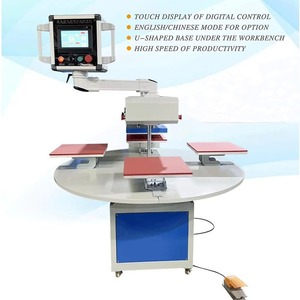 Presse à chaud numérique pour vêtements et textiles, machine à carrousel entièrement automatique à 6 stations pour impression par transfert DTF sur T-shirts A3/A4 - Product Image 5