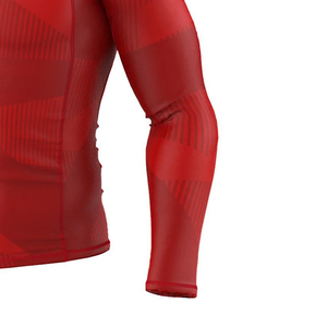 Manches longues, respirant, rashguard pour homme, confortable, qualité de gros, impression numérique personnalisée, polyester/nylon, vêtements de sport de fitness, haute qualité - Product Image 6