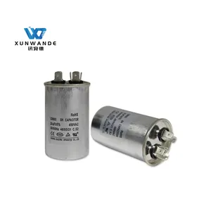 CBB65 20UF 450V Thin-Film Capacitor Aluminum Shell For Air Conditioning Motor-2+4 Quick Connection Terminal