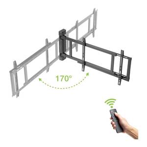 Soporte de Pared para TV Inteligente ICA PLB 060M, VESA 600 x 400, Inclinación Motorizada, Negro, para 50 kg, PLB 060M - Product Image 3